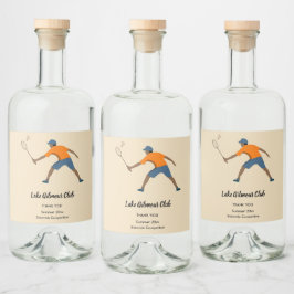 バドミントン リキュールボトルラベル