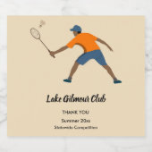 バドミントン リキュールボトルラベル (シングルラベル)