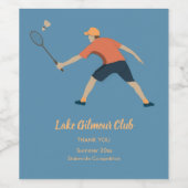 バドミントン ワインラベル (シングルラベル)