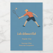 バドミントン ワインラベル (シングルラベル)