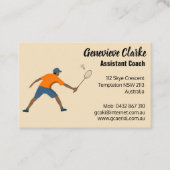 バドミントン 名刺 (正面)