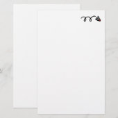 バドミントン 文房具 レターなどに 便箋 (正面/裏面)