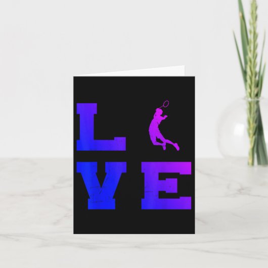 バドミントン 男女 バドミントン プレーヤー シャトル カード (正面)