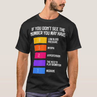 バドミントン 羽根 バカ笑い面白ミーム Tシャツ