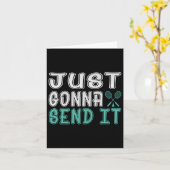 バドミントン、負け続けるつもり  カード (黄色い花)