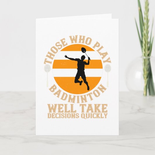 バドミントン – 迅速な意思決定 カード (正面)