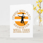 バドミントン – 迅速な意思決定 カード (黄色い花)