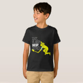 バドミントン。食べる。寝る。ドロップ。繰り返す。 Tシャツ (正面フル)