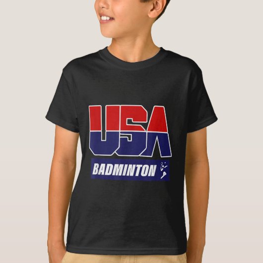 バドミントン 2021 アメリカ Tシャツ (正面)