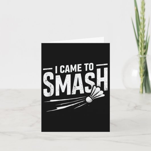 バドミントン I Came To Smash Shuttle カード (正面)