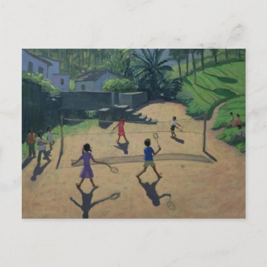 バドミントンCoonoorインド ポストカード (正面)