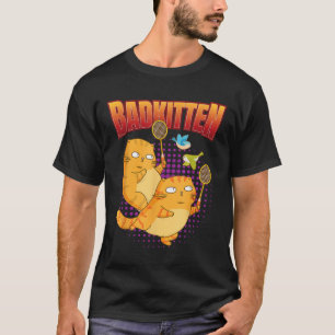 バドミントンIバドミントンラケットシャット Tシャツ