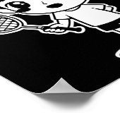 バドミントンkid漫画ラケットスポーツシャトル ポスター (角)