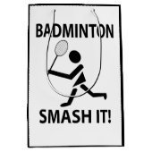 バドミントンSmash It Sports Playerバドミントン ミディアムペーパーバッグ (正面)