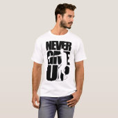 バドミント与えンを上げない Tシャツ (正面フル)