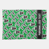 バドミンパーソナライズされたタオル |スポーツテーマデザイン キッチンタオル (横)