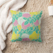 バドモダンと花のパタはっきりしたーン クッション (ブランケット)