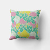 バドモダンと花のパタはっきりしたーン クッション (裏面)