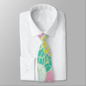 バドモダンと花のパタはっきりしたーン ネクタイ (タイ)