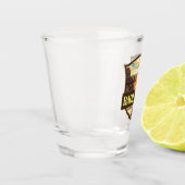 バドランズナショナルパークイラストレーションレトロ ショットグラス (左)