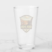 バドランズナショナルパークイラストレーションレトロ タンブラーグラス (裏面)