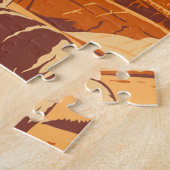 バドランズナショナルパークサウスダコタヴィンテージ ジグソーパズル (側面)