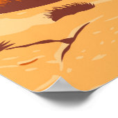 バドランズナショナルパークサウスダコタヴィンテージ ポスター (角)