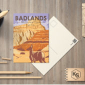 バドランズナショナルパークサウスダコタヴィンテージ ポストカード