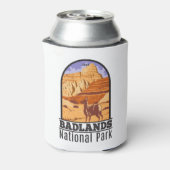 バドランズナショナルパークサウスダコタヴィンテージ 缶クーラー (缶裏面)
