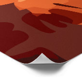 バドランズナショナルパーク – レトロプリント ポスター (角)