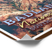 バドランズ国立公園 – サウスダコタ州(アメリカ) ポスター (角)