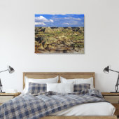 バドランドの形成Dinosaur Provincial Park 4 キャンバスプリント (インサイチュ (寝室))