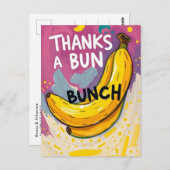 バナおもしろいナありがとう可愛い ポストカード (正面/裏面)