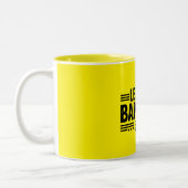 バナおもしろいナバナナへ行こ動揺してう ツートーンマグカップ (左)