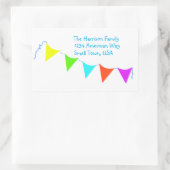 バナカラフルー・チルドレン・バースデーパーティー 長方形シール (バッグ)