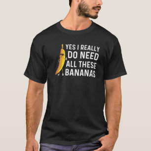 バナナおもしろいギフト男性女性フルーツイーター恋人ヒール Tシャツ