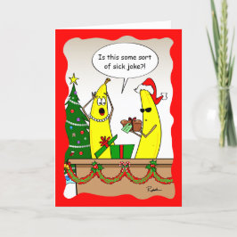 バナナおもしろいクリスマスカード – カスタムホリデーカード シーズンカード