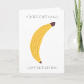 バナナおもしろいマザーズデイカード カード (正面)