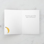 バナナおもしろいマザーズデイカード カード (内部)