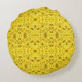 バナナおもしろい「黄色」 ラウンドクッション (裏面)