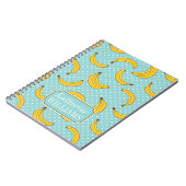 バナナおよびポークの点は|あなたの名前を加えます ノートブック (左側)