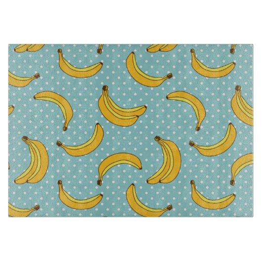 バナナおよびポークの点 カッティングボード (正面)