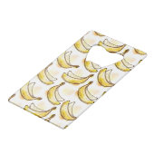 バナナが付いているパターン クレジットカード栓抜き (正面アングル)