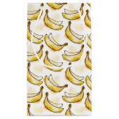 バナナが付いているパターン スモールペーパーバッグ (裏面)