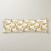 バナナが付いているパターン ボディピロー (裏面)