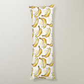 バナナが付いているパターン ボディピロー (裏面 (縦))