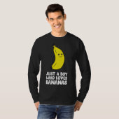 バナナが大好きな少年 Tシャツ (正面フル)