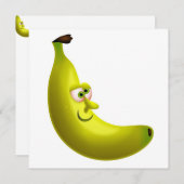 バナナさん 招待状 (正面/裏面)