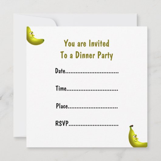 バナナさん 招待状 (裏面)