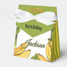 バナナでお祝いしよう お誕生日 3"w x 1.5"l x 3.25"h